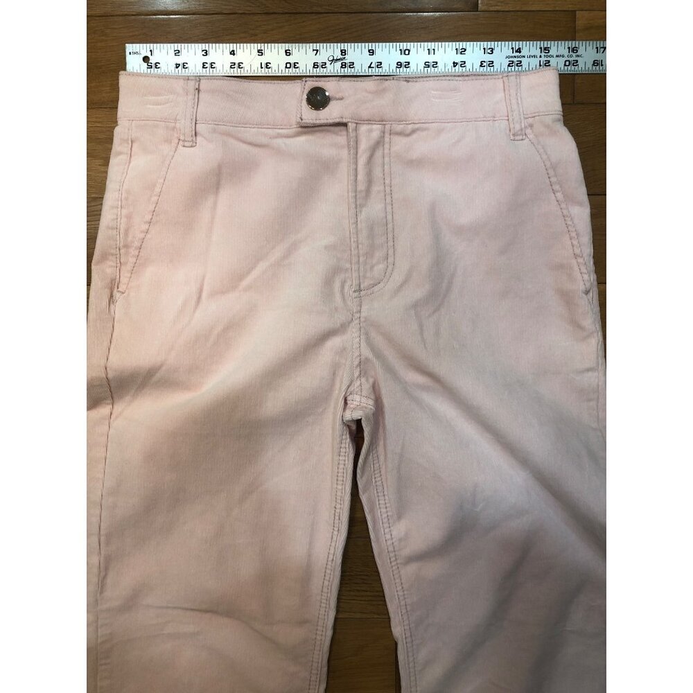Draper James RSVP High Rise Wide Leg Soft Pink Corduroy Trousers Size 10 - Picture 5 of 9